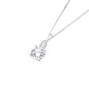 Silver-CZ-Twin-Pendant Sale