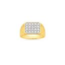 9ct-Gold-Lab-Grown-Diamonds-Pave-Top-Gents-Ring-Size-W Sale