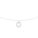 Silver-CZ-Circles-of-Love-Drop-Pendant Sale