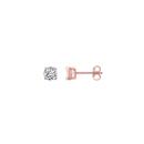 9ct-Rose-Gold-Cubic-Zirconia-Stud-Earrings Sale
