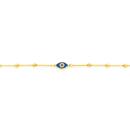 9ct-Gold-19cm-Blue-Evil-Eye-Bead-Bracelet Sale