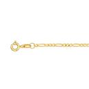 9ct-Gold-19cm-Solid-Diamond-Cut-Figaro-31-Bracelet Sale