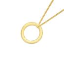 9ct-Gold-Diamond-Cut-Open-Floating-Circle-Pendant Sale