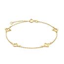 9ct-Gold-19cm-Multi-Open-Clover-Alternating-Trace-Bracelet Sale