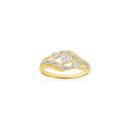 9ct-Gold-Diamond-Triple-Hearts-Swirl-Ring Sale
