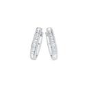 9ct-White-Gold-Diamond-Nick-Set-Huggie-Earrings Sale
