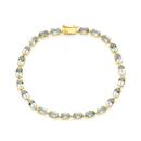 9ct-Gold-Green-Amethyst-Bracelet Sale