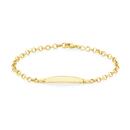 9ct-Gold-15cm-Hollow-Belcher-ID-Bracelet Sale