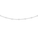 Italian-Silver-50cm-Ball-Station-Cable-Chain Sale