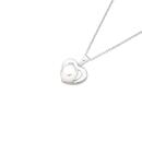Silver-Pearl-Open-Heart-Pendant Sale