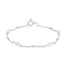 Italian-Silver-Pearl-Bead-185cm-Cable-Link-Bracelet Sale