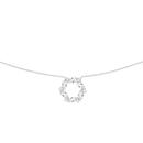 Sterling-Silver-Cubic-Zirconia-45cm-Radial-Necklet Sale