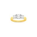 Alora-14ct-Gold-Lab-Grown-Diamond-Trilogy-Ring Sale