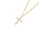 Alora-10ct-Gold-1-Carat-TW-Lab-Grown-Diamond-Cross-Pendant Sale