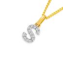 9ct-Gold-Diamond-Initial-S-Block-Pendant Sale