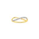 Exquisites-9ct-Gold-Diamond-Open-Crossover-Ring Sale
