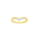 9ct-Gold-Diamond-V-Shape-Ring Sale