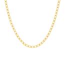 9ct-Gold-45cm-Solid-Diamond-Cut-Curb-Chain Sale