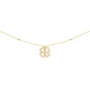 9ct-Gold-45cm-Mother-of-Pearl-Clover-Beads-Necklet Sale