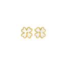 9ct-Gold-Mother-of-Pearl-Clover-Stud-Earrings Sale