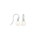 Sterling-Silver-Pearl-CZ-Drop-Earrings Sale