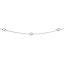 Sterling-Silver-45cm-Oval-Bead-Trace-Chain-Made-In-Italy Sale