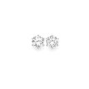 Sterling-Silver-Cubic-Zirconia-Stud-Earrings Sale