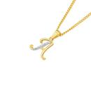 9ct-Gold-Diamond-Initial-A-Pendant Sale
