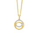 9ct-Gold-Diamond-Triple-Circle-Pendant Sale