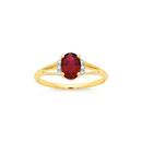 9ct-Gold-Created-Ruby-Diamond-Ring Sale