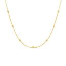 9ct-Gold-45cm-Polished-Beaded-Trace-Chain Sale