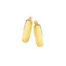 9ct-Gold-4x15mm-Half-Round-Hoop-Earrings Sale