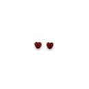 9ct-Gold-Garnet-5mm-Heart-Studs Sale