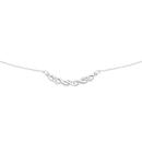Sterling-Silver-Cubic-Zirconia-443cm-Ribbon-Necklet Sale