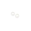 Sterling-Silver-Button-Pearl-Stud-Earrings Sale
