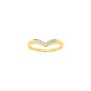 9ct-Gold-Diamond-V-Shape-Ring Sale