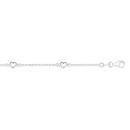 Sterling-Silver-173cm-Puff-Heart-Cable-Bracelet-Made-In-Italy Sale
