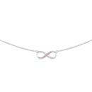 Sterling-Silver-Cubic-Zirconia-45cm-Fine-Infinity-Necklet Sale
