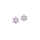 Silver-CZ-Flower-Cluster-Stud-Earrings Sale