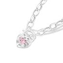 Sterling-Silver-Cubic-Zirconia-185cm-Heart-Padlock-Bracelet-Made-In-Italy Sale