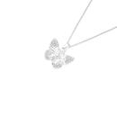 Silver-CZ-Monarch-Butterfly-Pendant Sale