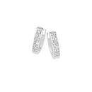 Sterling-Silver-Cubic-Zirconia-19mm-Huggie-Earrings Sale