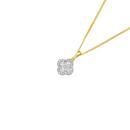 9ct-Gold-13-Carat-TW-Lab-Grown-Diamond-Clover-Pendant Sale