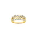 9ct-Two-Tone-Gold-Diamond-Swirl-Three-Row-Band Sale