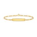 9ct-Gold-19cm-Solid-Fiagro-31-Engravable-Identity-Bracelet Sale