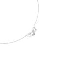 Sterling-Silver-Cubic-Zirconia-45cm-Heart-Trio-Necklet Sale