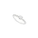 Sterling-Silver-Round-Cubic-Zirconia-Solitaire-Ring Sale