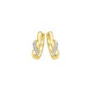 9ct-Gold-Diamond-Infinity-Huggie-Earrings Sale