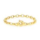 9ct-Gold-19cm-Solid-Belcher-Bolt-Ring-Bracelet Sale