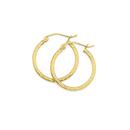 9ct-Gold-17mm-Diamond-Cut-Square-Tube-Hoop-Earrings Sale